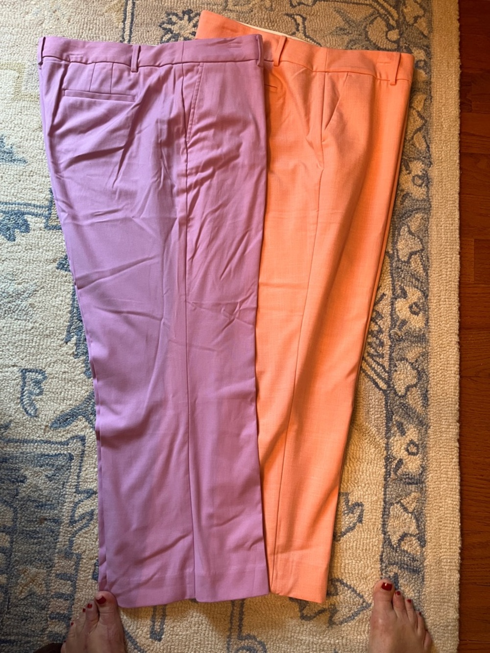 Talbots Lilac and peach pants Dress Pants. Lilac is new w/tags. You get both.
